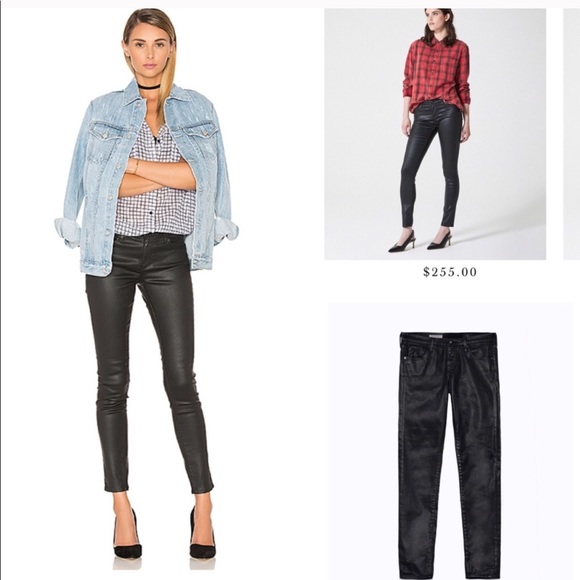 ag faux leather jeans